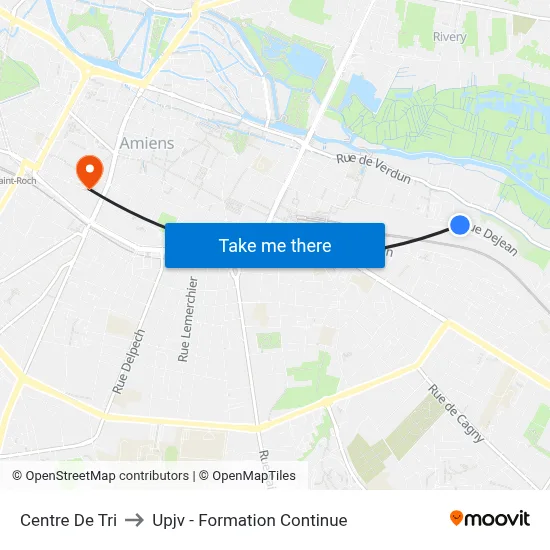 Centre De Tri to Upjv - Formation Continue map