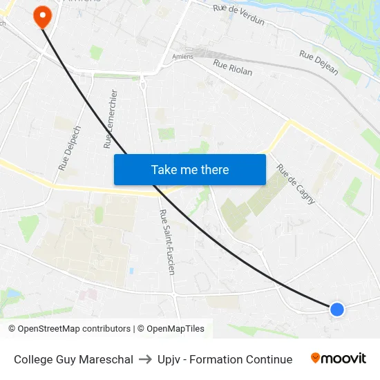 College Guy Mareschal to Upjv - Formation Continue map