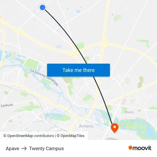 Apave to Twenty Campus map