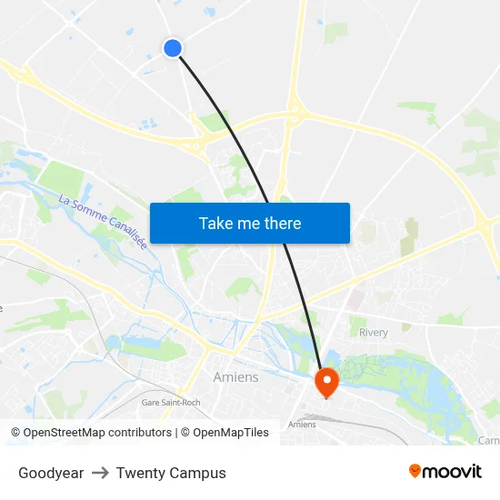 Goodyear to Twenty Campus map