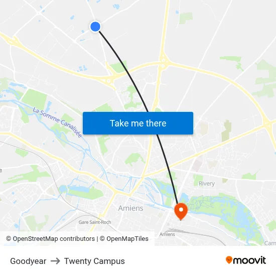 Goodyear to Twenty Campus map