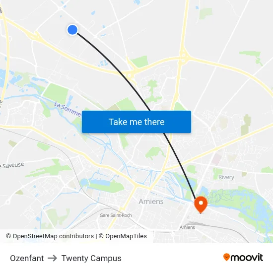 Ozenfant to Twenty Campus map