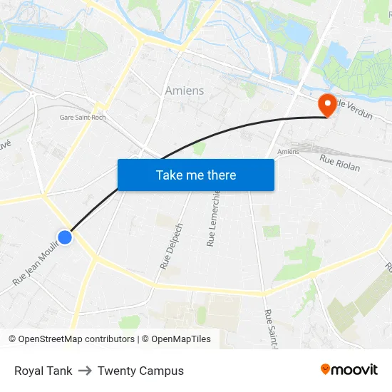 Royal Tank to Twenty Campus map