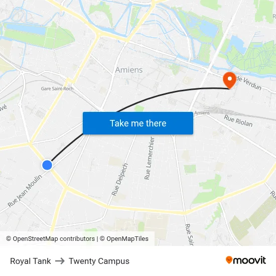 Royal Tank to Twenty Campus map