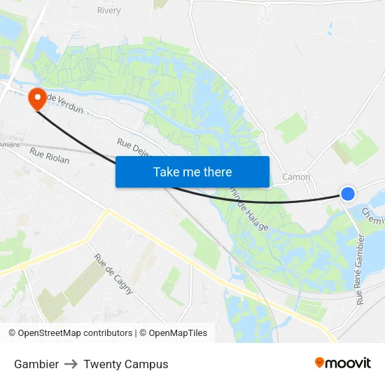 Gambier to Twenty Campus map