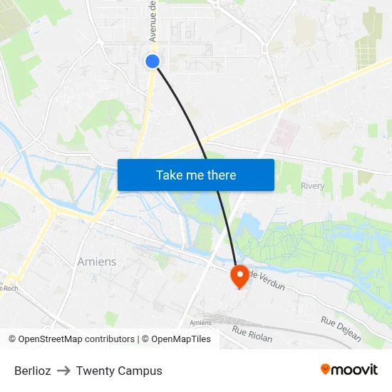 Berlioz to Twenty Campus map