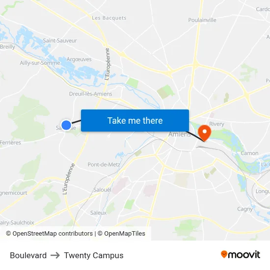 Boulevard to Twenty Campus map