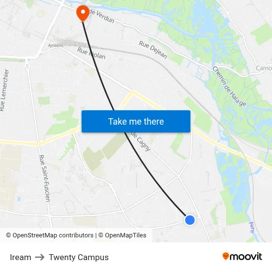 Iream to Twenty Campus map