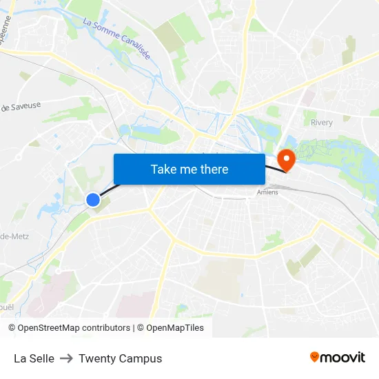 La Selle to Twenty Campus map