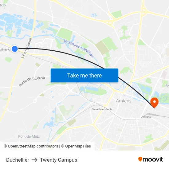 Duchellier to Twenty Campus map