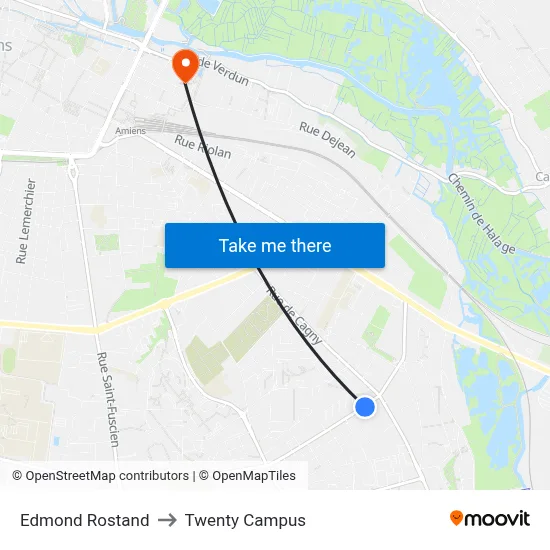 Edmond Rostand to Twenty Campus map