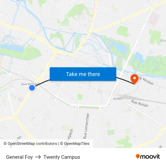 General Foy to Twenty Campus map
