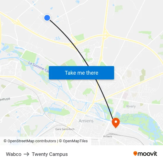 Wabco to Twenty Campus map