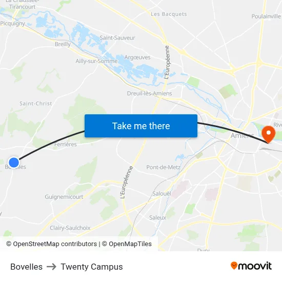 Bovelles to Twenty Campus map