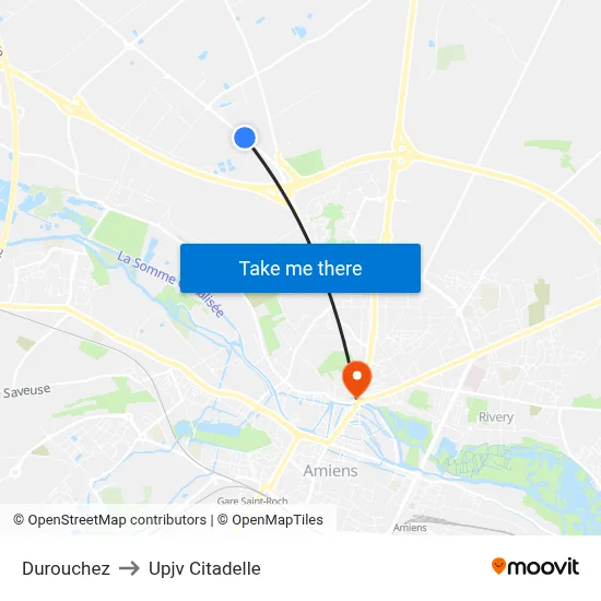 Durouchez to Upjv Citadelle map