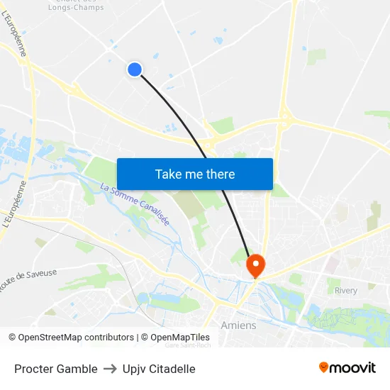Procter Gamble to Upjv Citadelle map