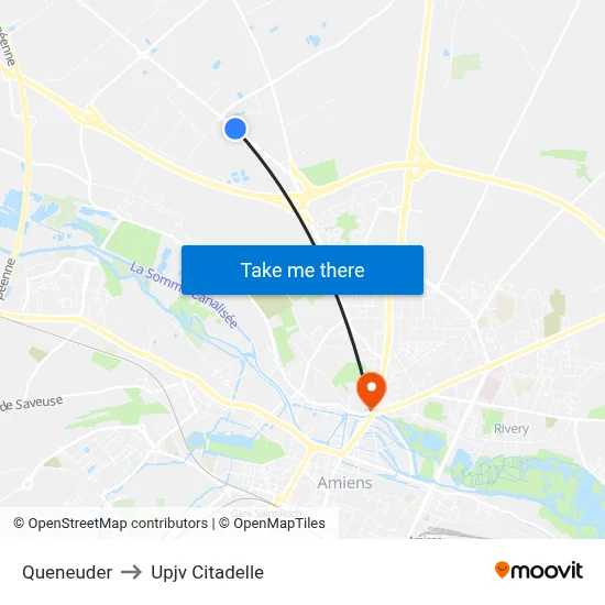 Queneuder to Upjv Citadelle map