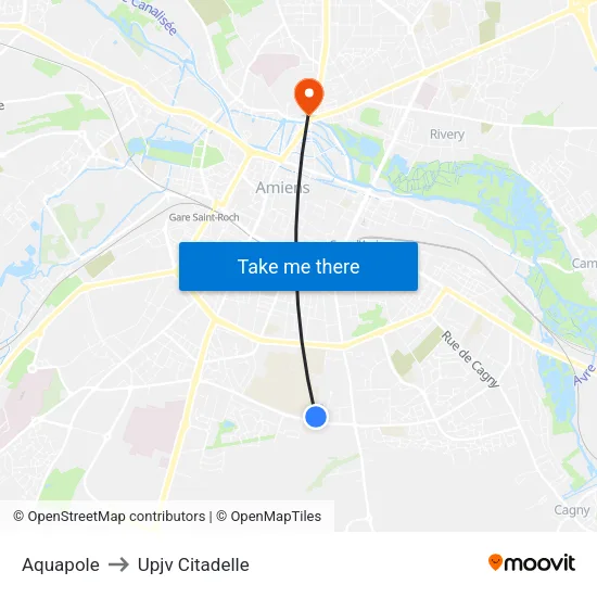 Aquapole to Upjv Citadelle map