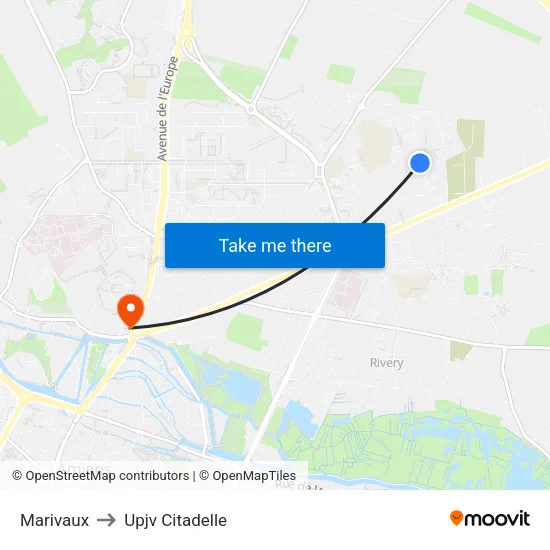 Marivaux to Upjv Citadelle map