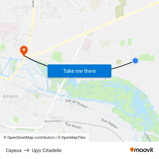 Cayeux to Upjv Citadelle map