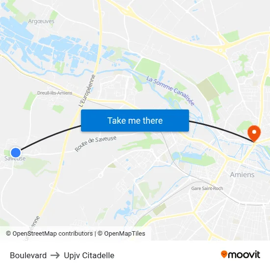 Boulevard to Upjv Citadelle map
