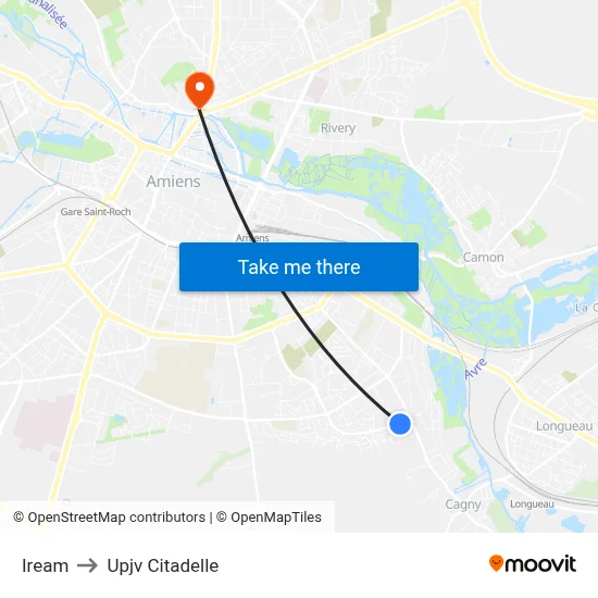 Iream to Upjv Citadelle map