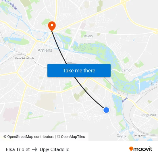 Elsa Triolet to Upjv Citadelle map