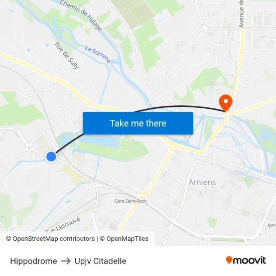 Hippodrome to Upjv Citadelle map