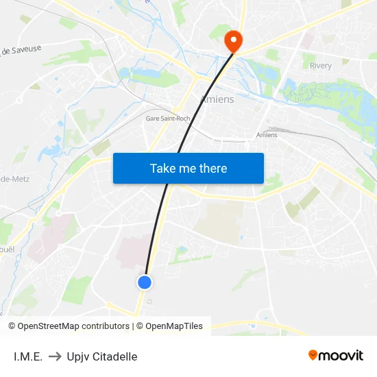 I.M.E. to Upjv Citadelle map