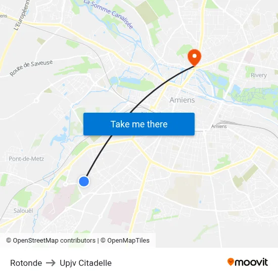 Rotonde to Upjv Citadelle map