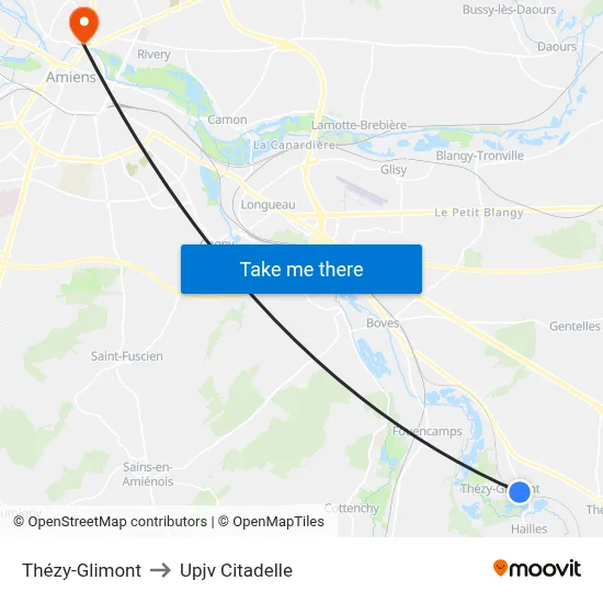 Thézy-Glimont to Upjv Citadelle map