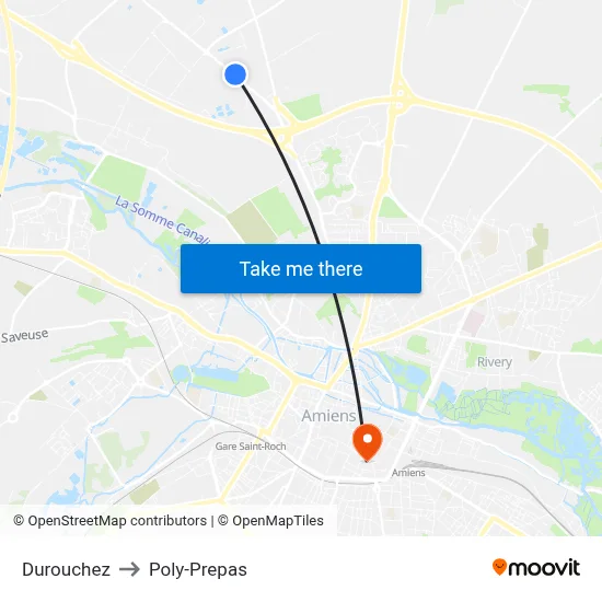 Durouchez to Poly-Prepas map