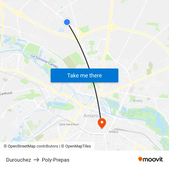 Durouchez to Poly-Prepas map