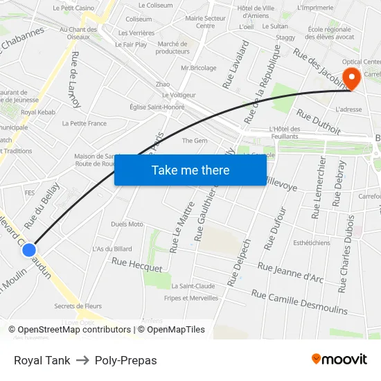 Royal Tank to Poly-Prepas map