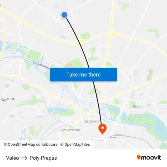 Valéo to Poly-Prepas map