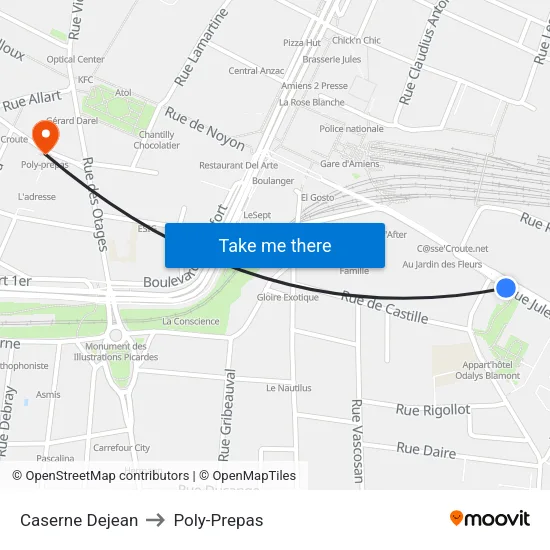 Caserne Dejean to Poly-Prepas map