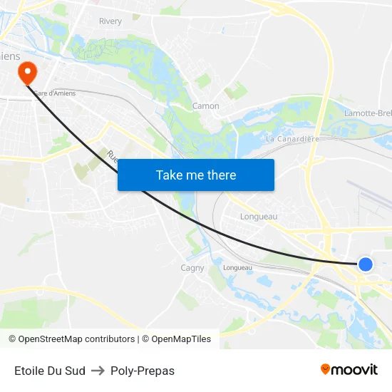 Etoile Du Sud to Poly-Prepas map
