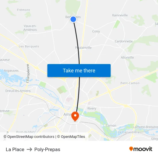 La Place to Poly-Prepas map