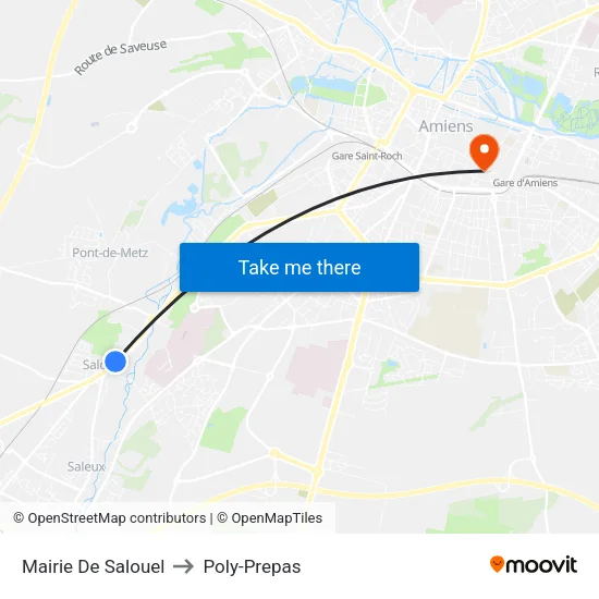 Mairie De Salouel to Poly-Prepas map