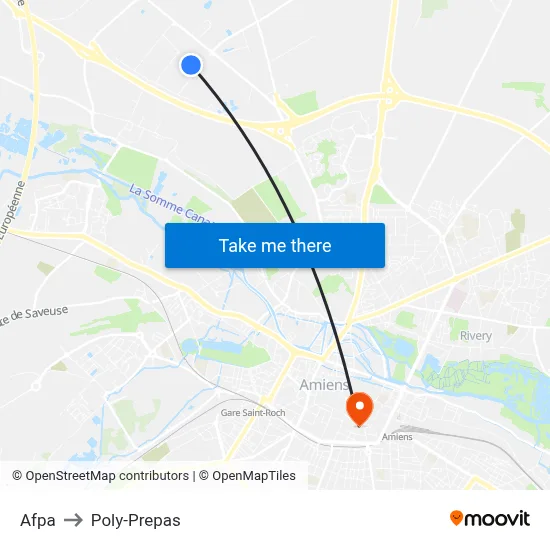Afpa to Poly-Prepas map