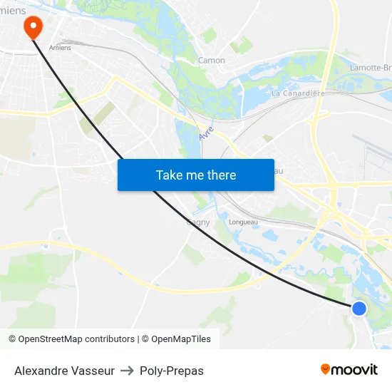 Alexandre Vasseur to Poly-Prepas map