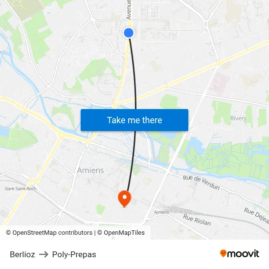 Berlioz to Poly-Prepas map