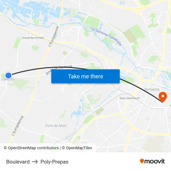 Boulevard to Poly-Prepas map