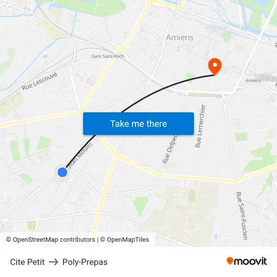 Cite Petit to Poly-Prepas map