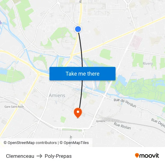 Clemenceau to Poly-Prepas map