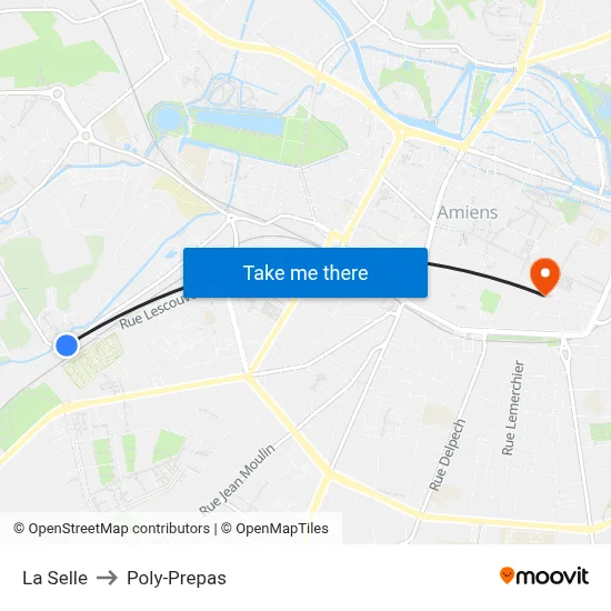 La Selle to Poly-Prepas map