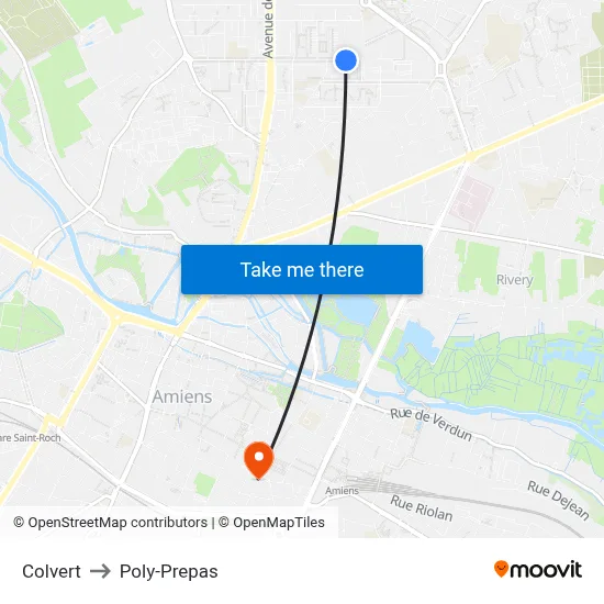 Colvert to Poly-Prepas map