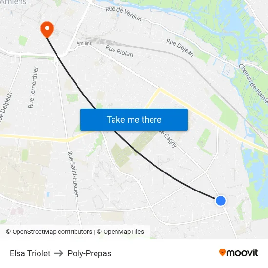 Elsa Triolet to Poly-Prepas map
