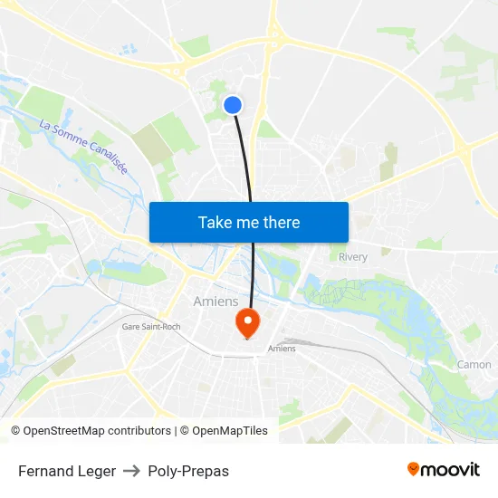 Fernand Leger to Poly-Prepas map