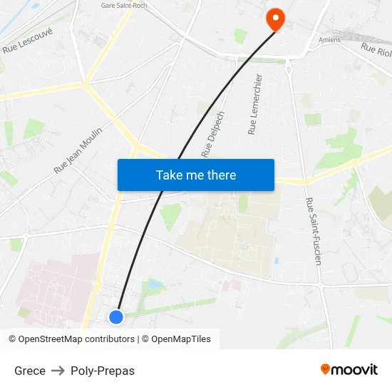 Grece to Poly-Prepas map